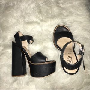 Block platform heels